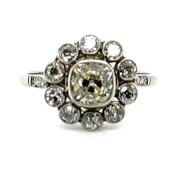 Vintage Miner Cut Handmade Diamond Ring