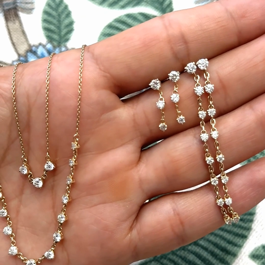 Grande Diamond Cascade Earrings