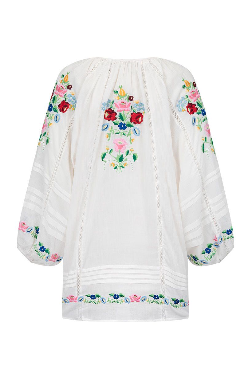 Florapaloosa Embroidered Tunic Dress – Wildflower