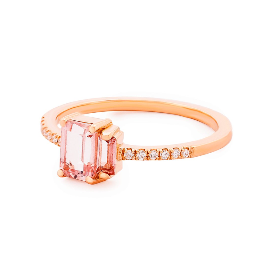 14K BELLA RING - MORGANITE