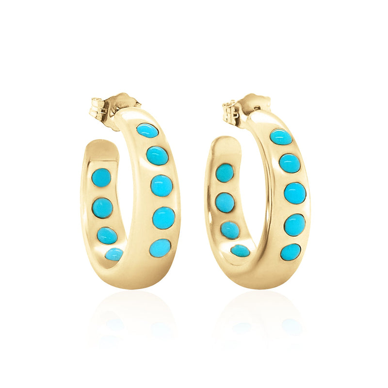 NOMAD TURQUOISE HOOPS