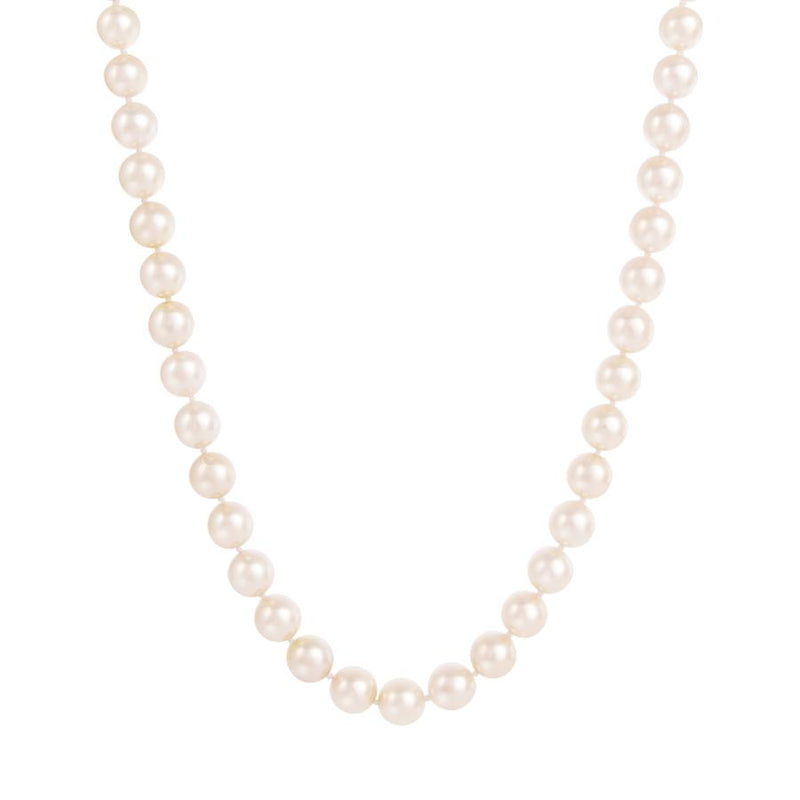14K AAA 7.5-8.5MM Japanese Akoya Pearl Howie Necklace