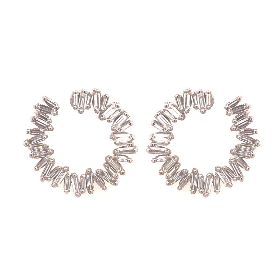 18K SMALL SPIRAL HOOP EARRINGS