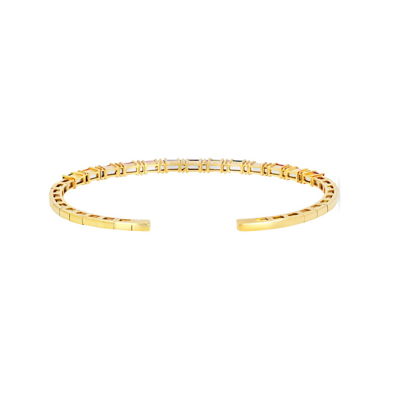 18K yellow gold Fireworks sapphire horizontal bracelet