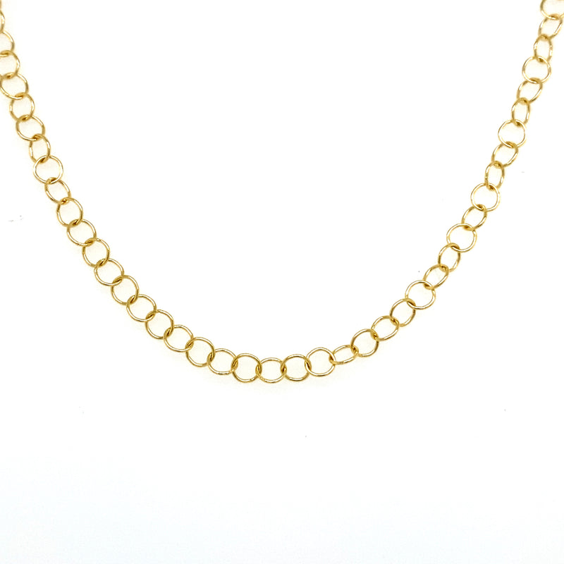 CIRCLE LOOP CHAIN NECKLACE