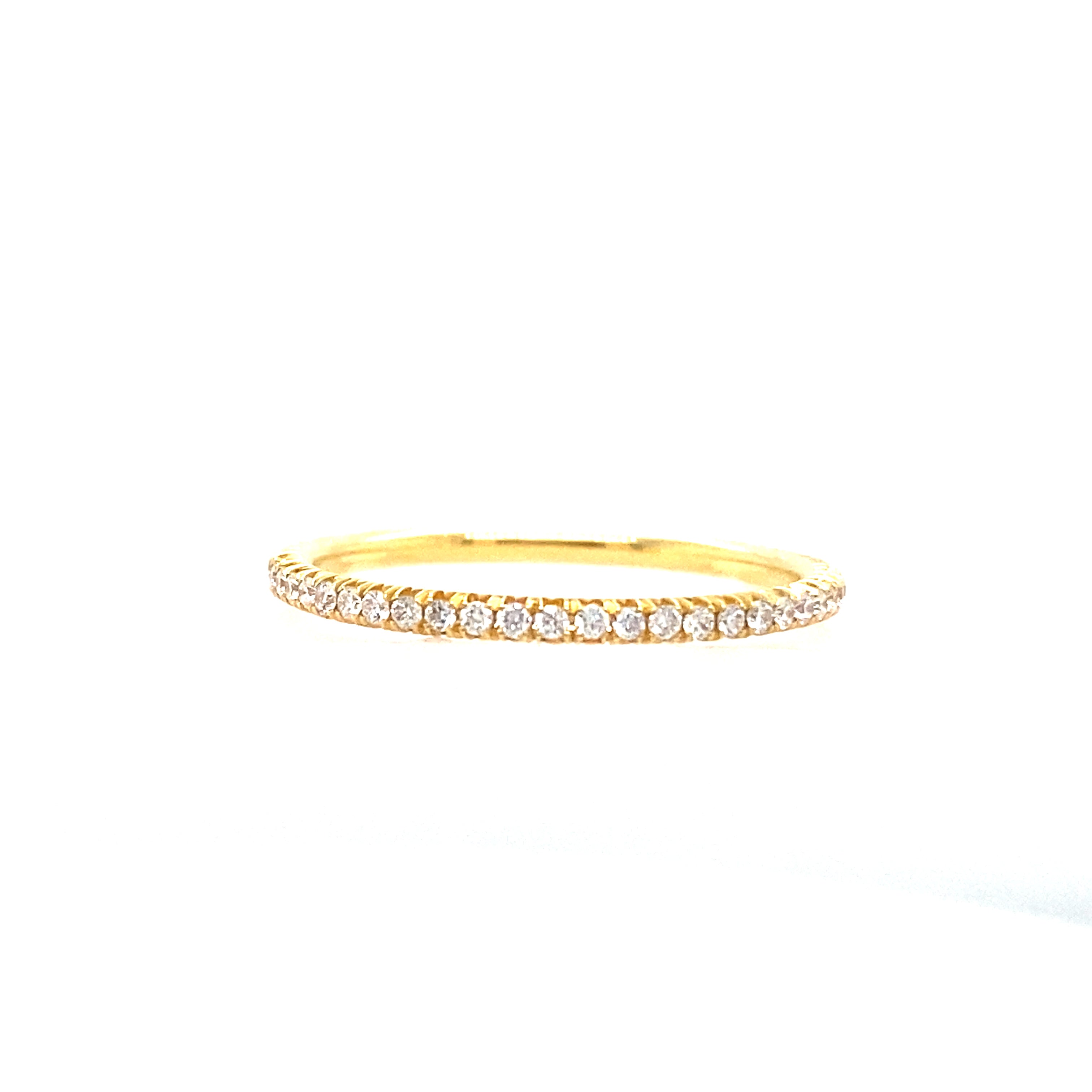 YELLOW GOLD DIAMOND BAND