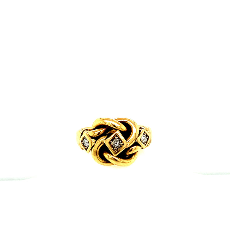 ANTIQUE ENGLISH LOVERS KNOT RING