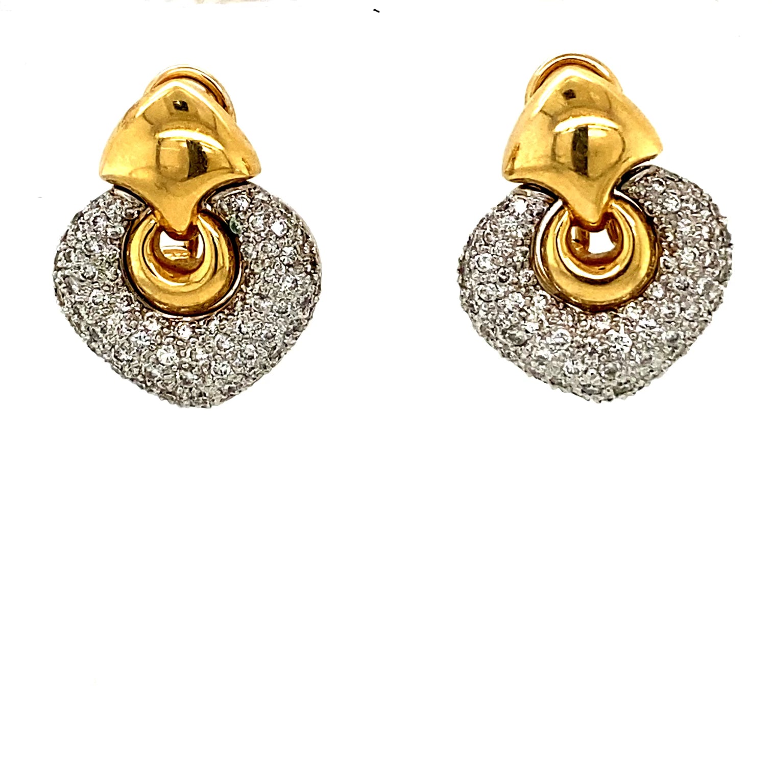 VINTAGE PAVE DIAMOND EARRINGS