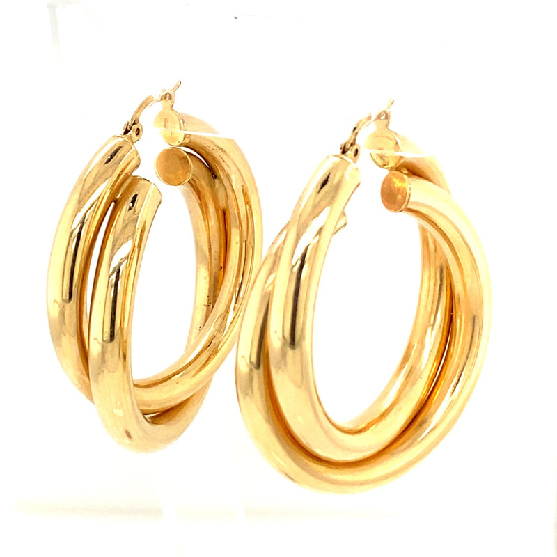 VINTAGE SMALL DOUBLE HOOPS