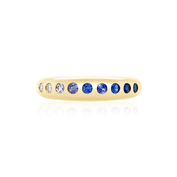 NOMAD BLUE OMBRE SKINNY RING