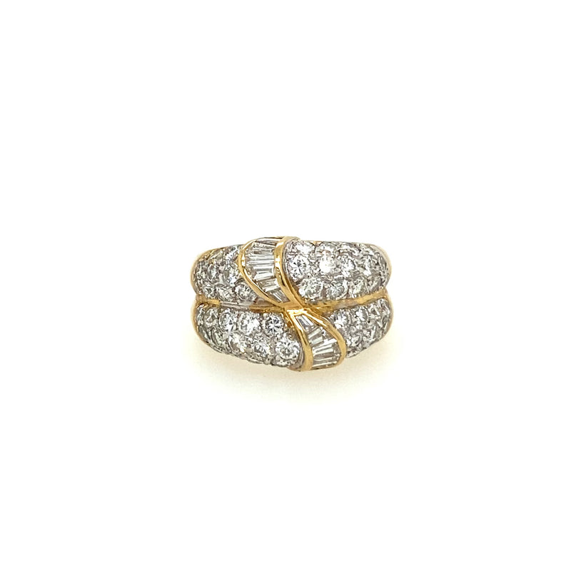 VINTAGE GOLD AND DIAMOND RING