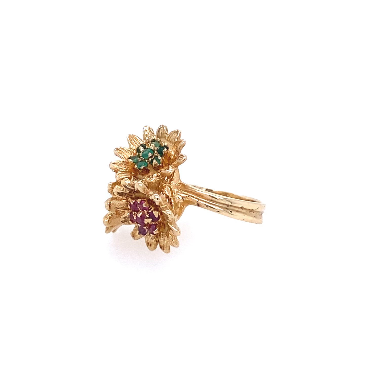 VINTAGE TRIPPLE FLOWER RING