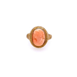 ANTIQUE CORAL RING