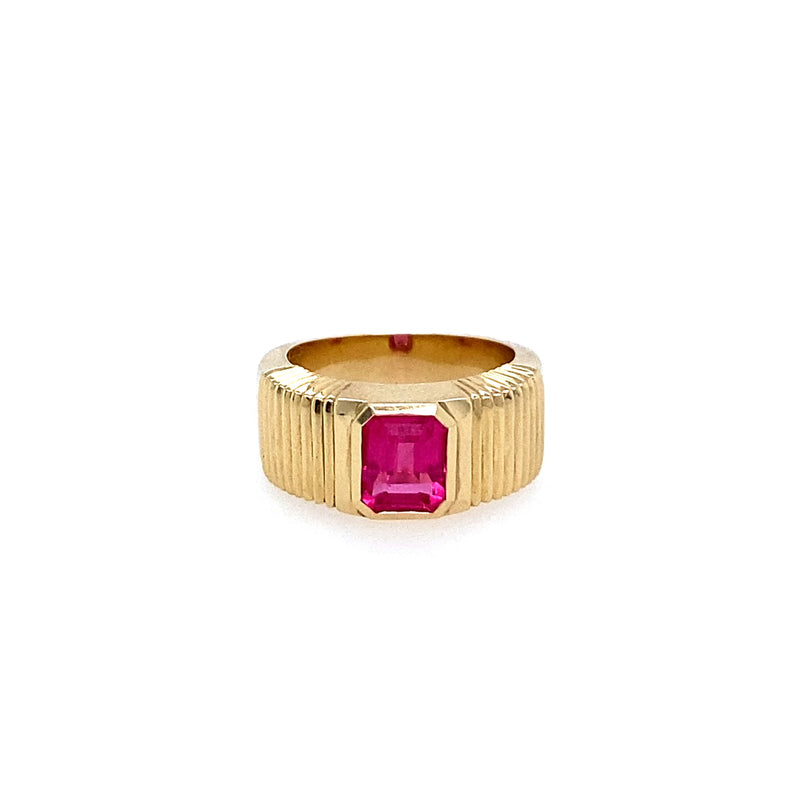 ONE OF A KIND PLEATED BAND - PINK SPINEL