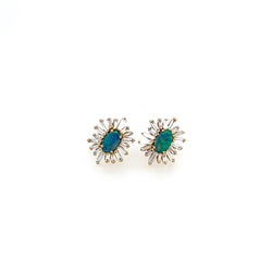 18K ONE OF A KIND OPAL STUDS