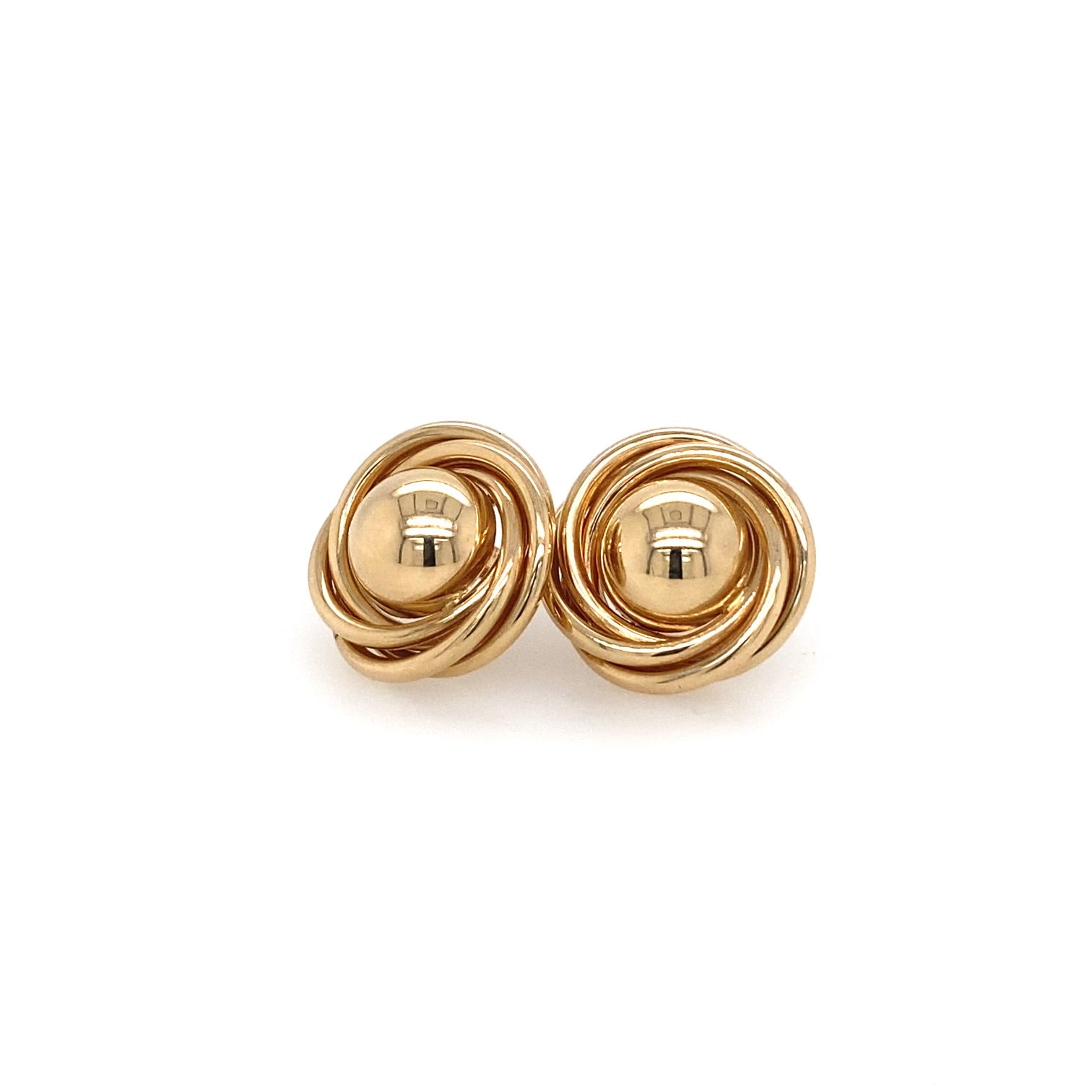 VINTAGE CIRCLE STUD EARRINGS