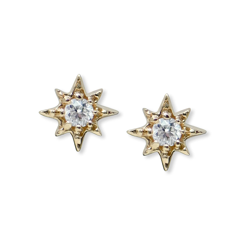 AZTEC PETITE DIAMOND NORTH STAR STUDS