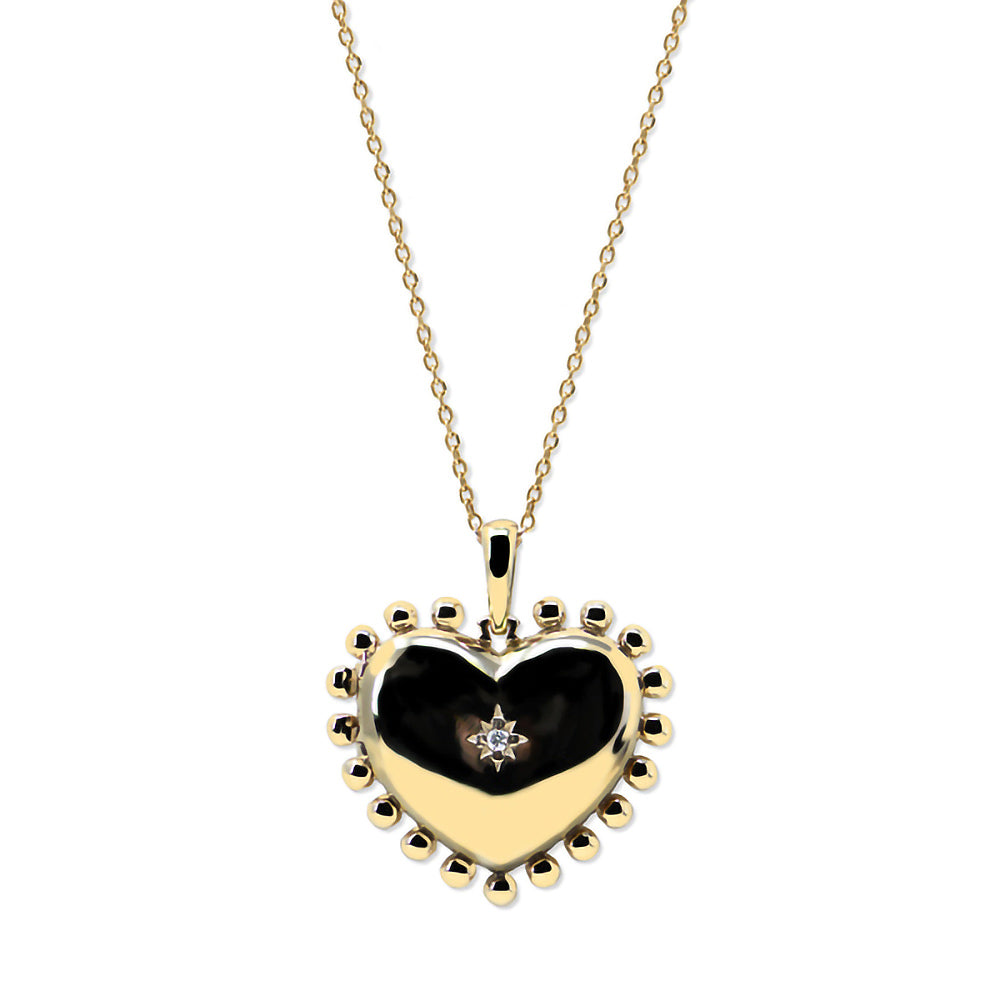 DEW DROP MINI HEART LOCKET