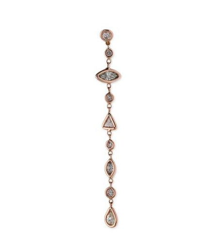 9 Diamond Shape Drop Earring