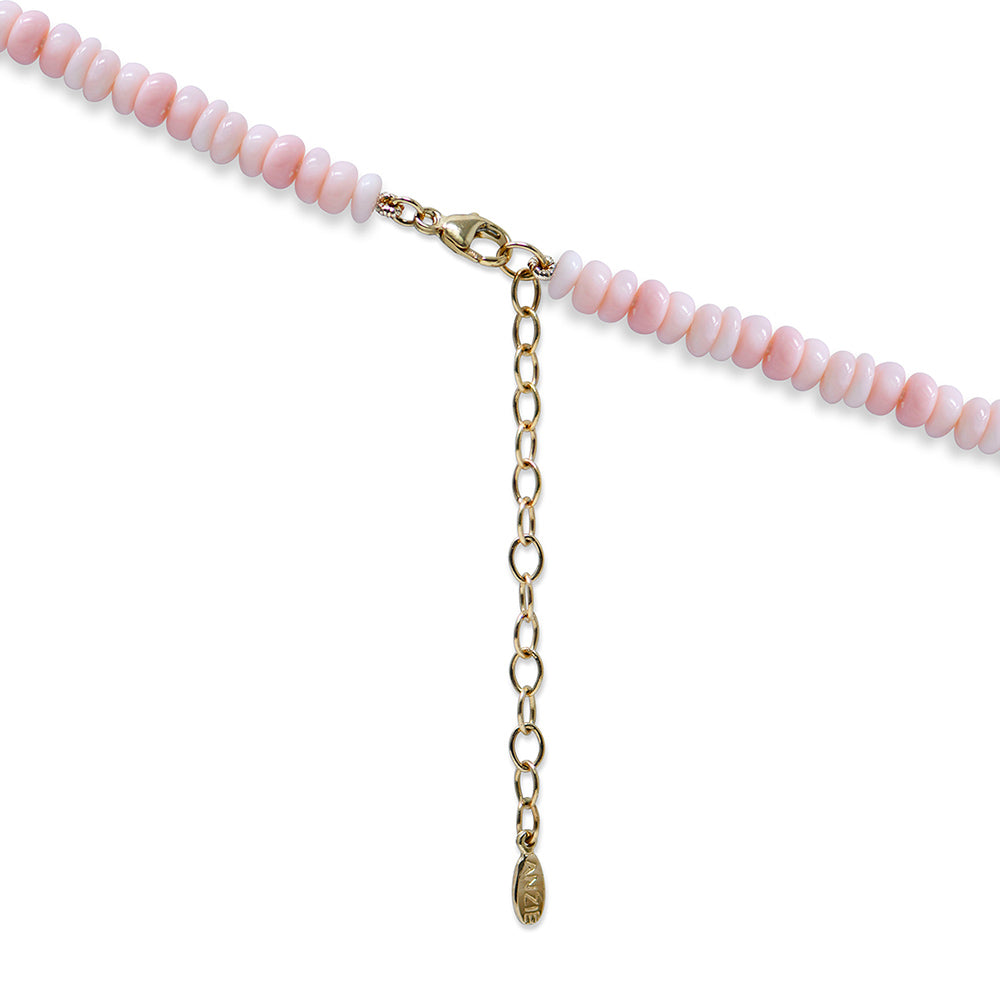 BOHEME PINK OPAL RONDELLE NECKLACE