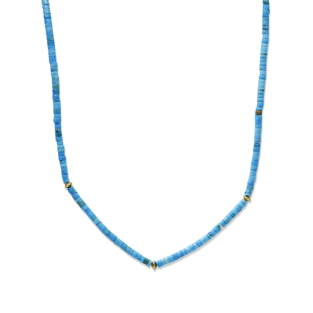 BOHEME SLEEPING BEAUTY TURQUOISE HEISHI NECKLACE