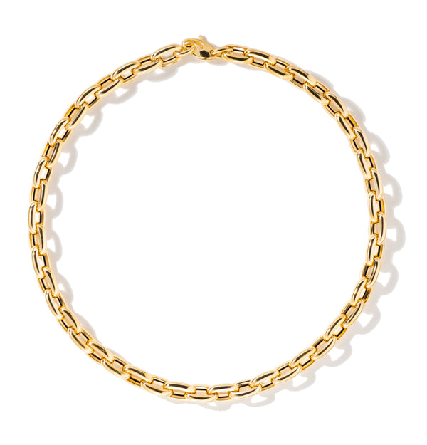 18K YELLOW GOLD 18'' BOLD LINKS CHAIN NECKLACE