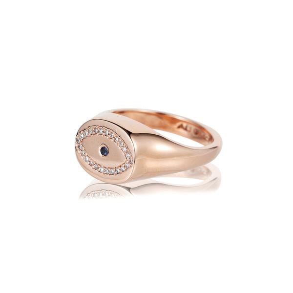 EVIL EYE SIGNET RING