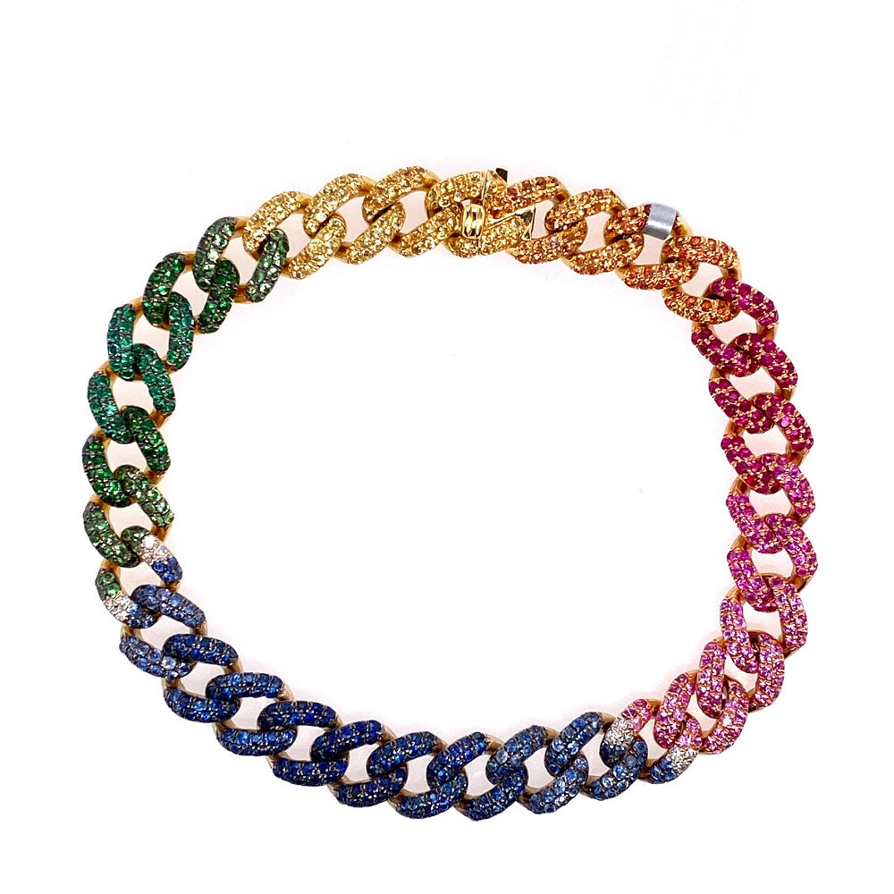 RAINBOW LINK CHAIN BRACELET