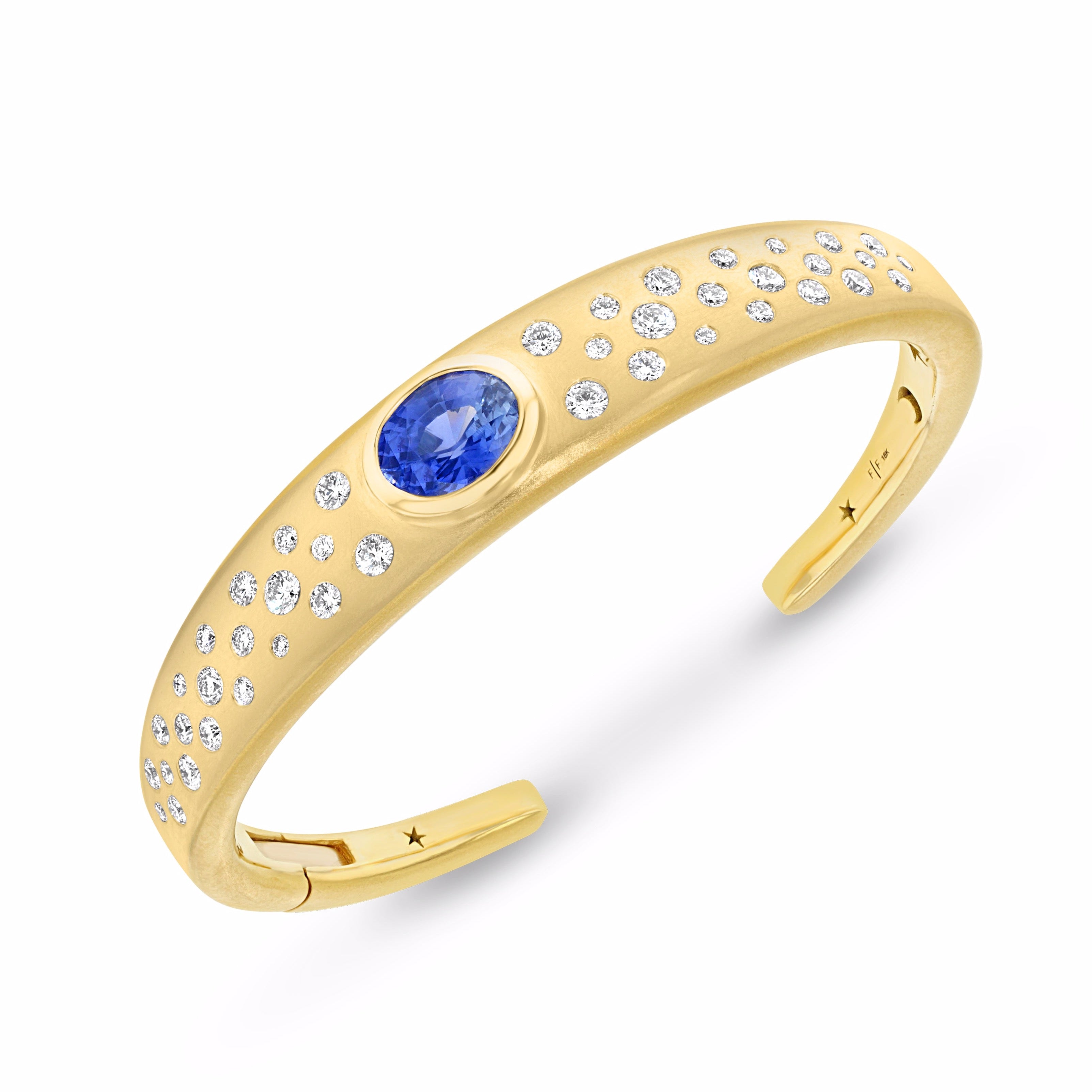 MYSTIC CUFF BRACELET - Blue sapphire