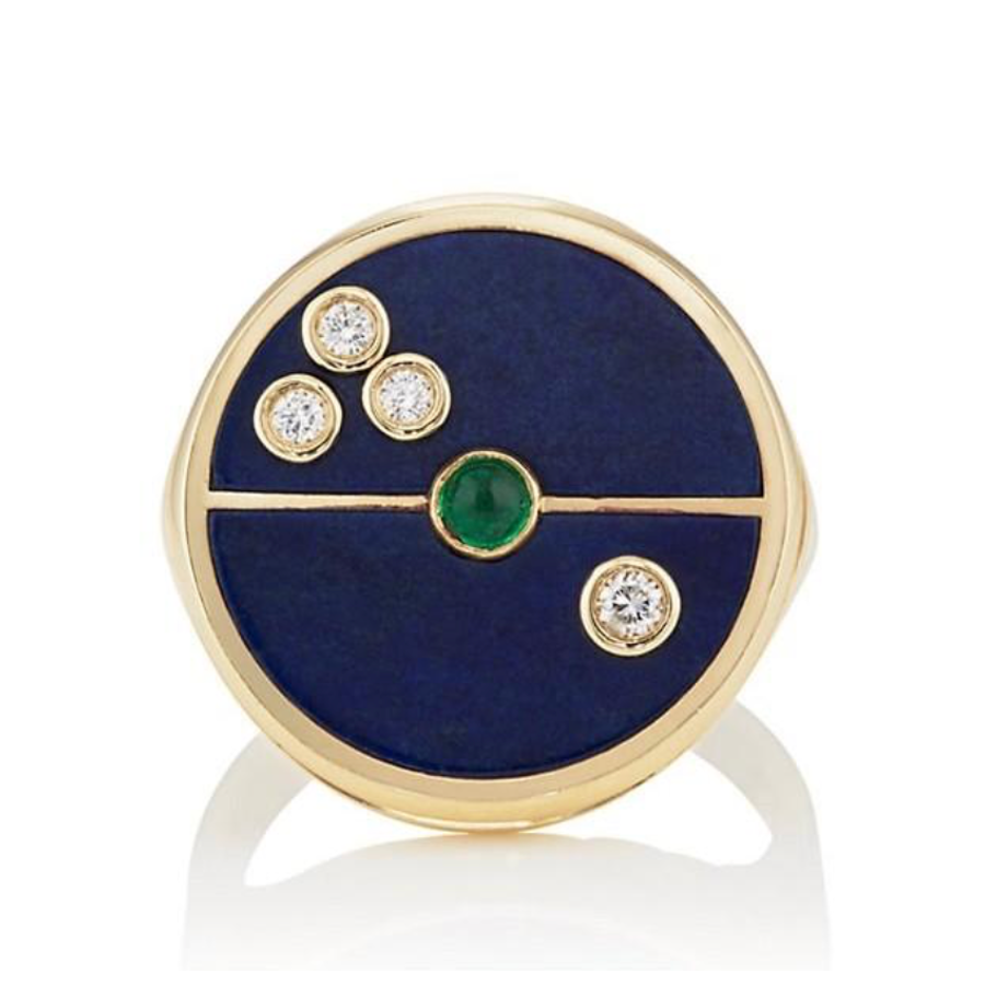 COMPASS RING - LAPIS