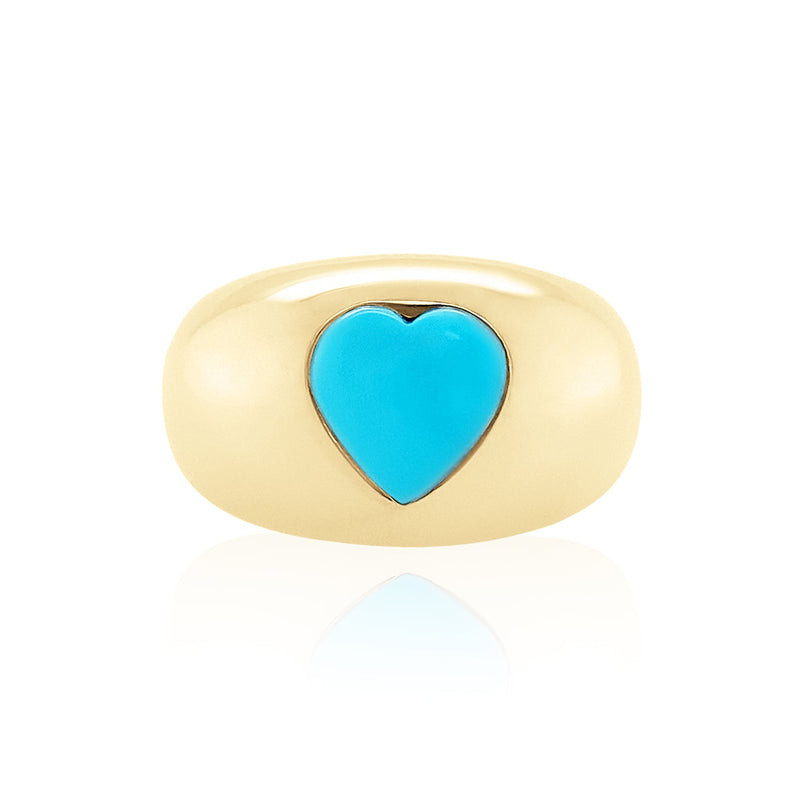 NOMAD TURQUOISE HEART RING