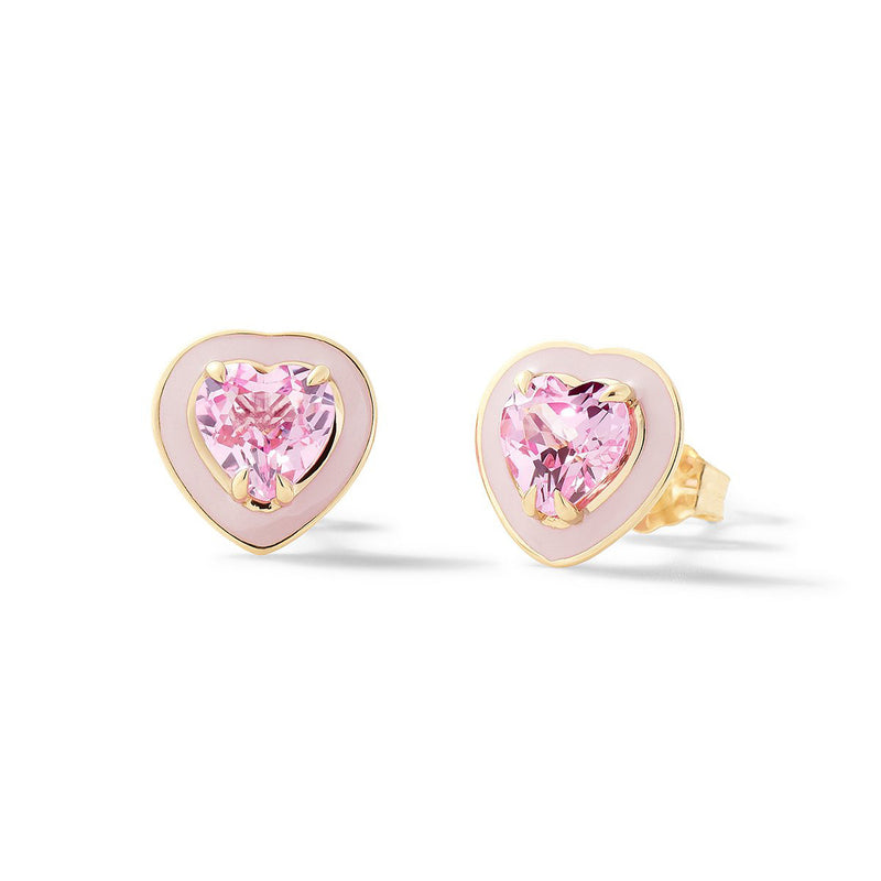 SMALL HEART-SHAPED COCKTAIL STUDS