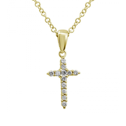 DIAMOND CROSS NECKLACE