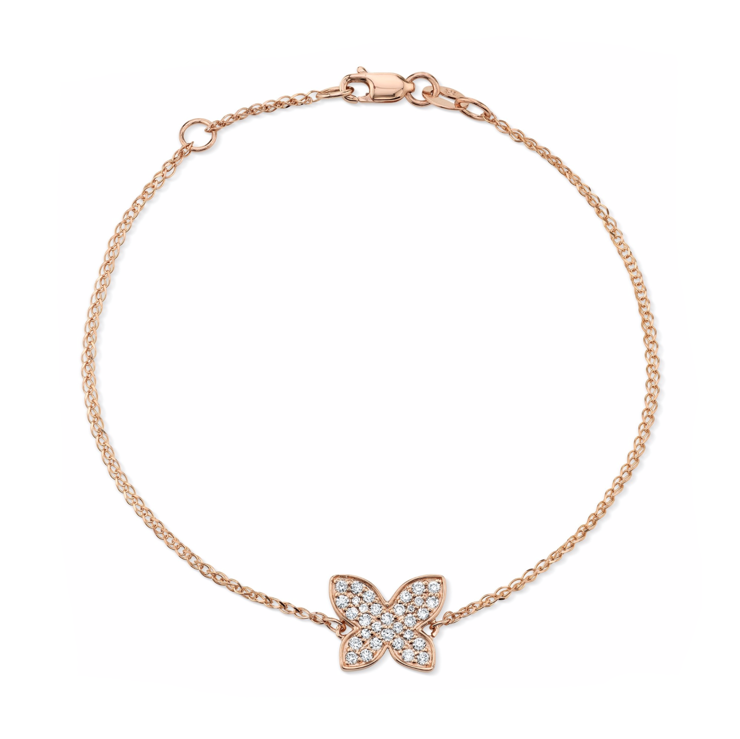 DIAMOND FLOATING BUTTERFLY BRACELET