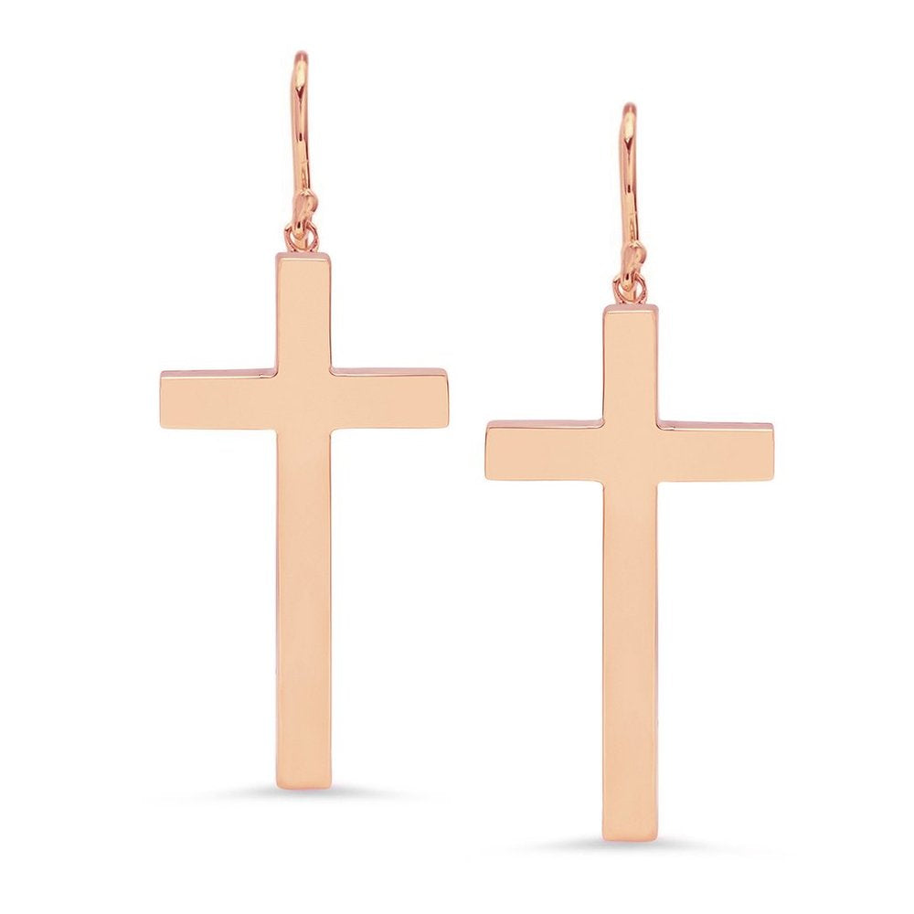 Mini Cross Dangle Earrings