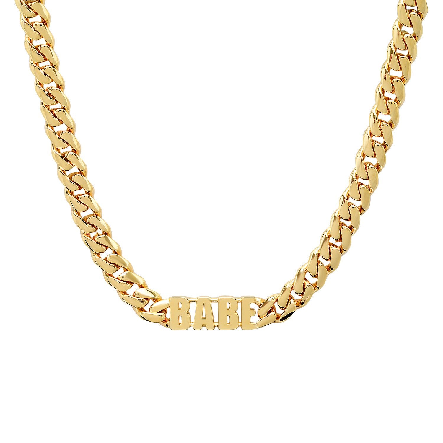 Heavy Chain Catchphrase Necklace