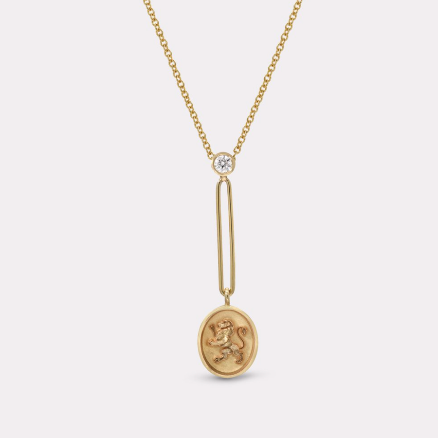 FANTASY SIGNET PENDANT NECKLACE