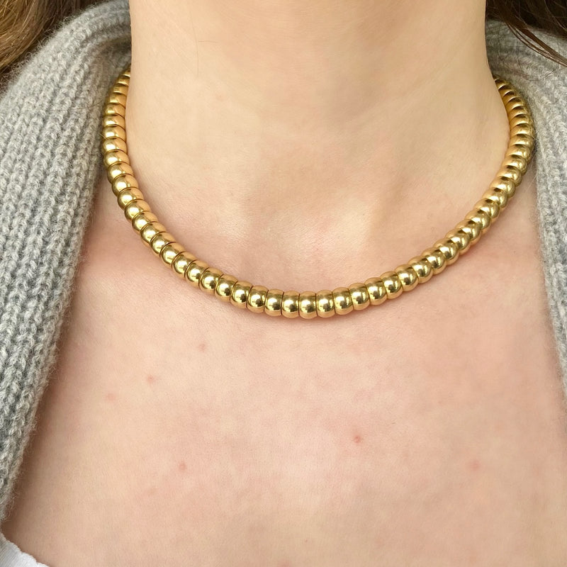 VINTAGE GOLD "BEAD" NECKLACE