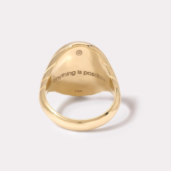 GRANDFATHER FANTASY SIGNET - 14K YELLOW GOLD