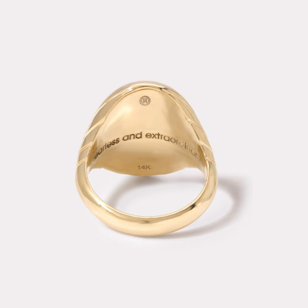 GRANDFATHER FANTASY SIGNET - 14K YELLOW GOLD