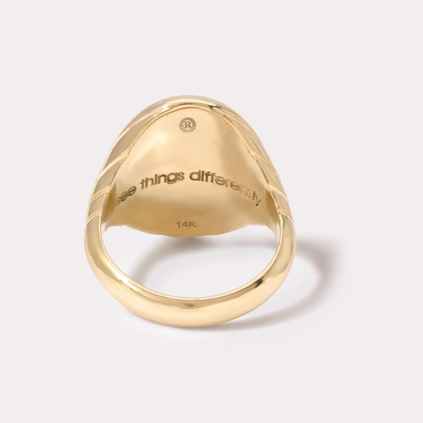 GRANDFATHER FANTASY SIGNET - 14K YELLOW GOLD