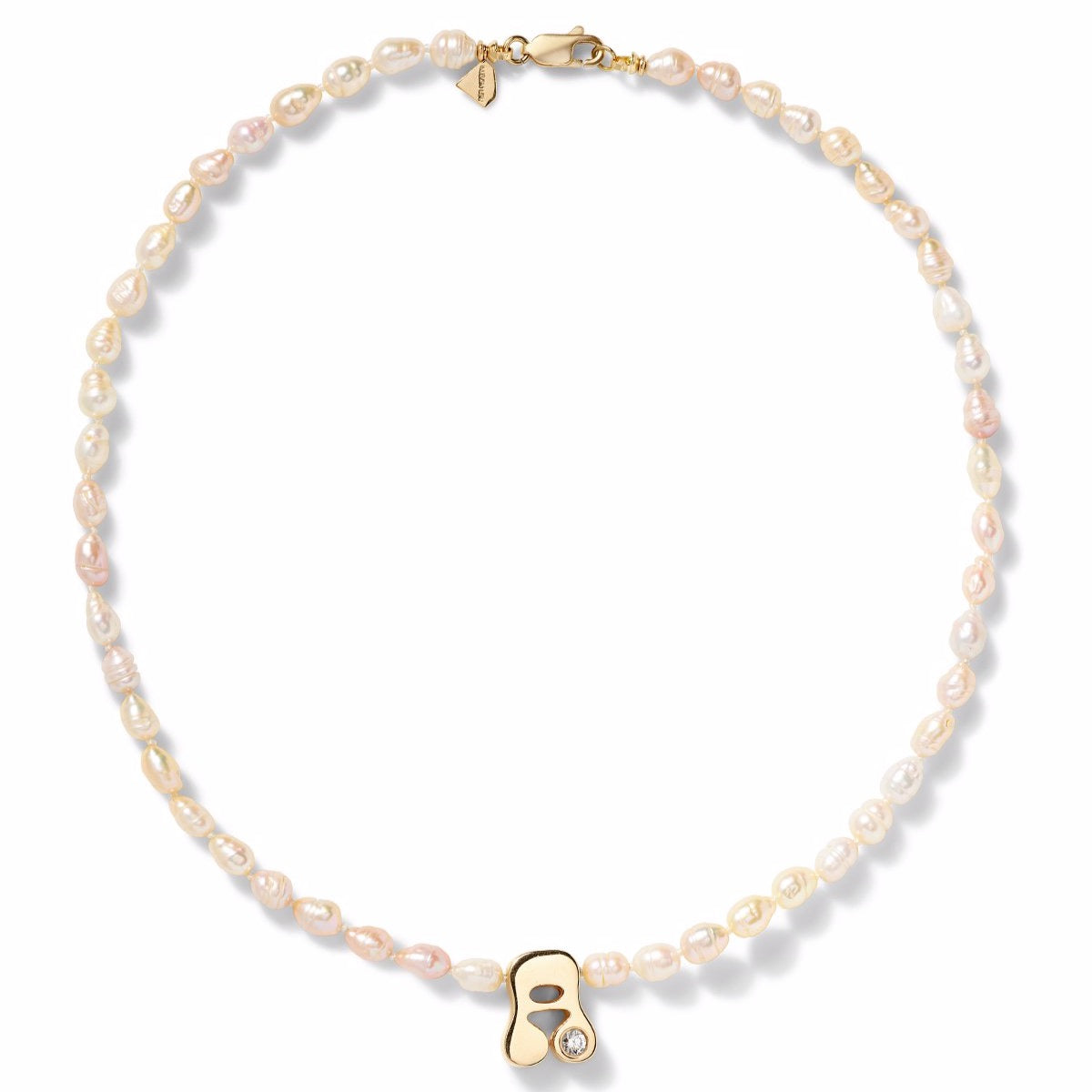 STELLAR LETTER PEARL NECKLACE