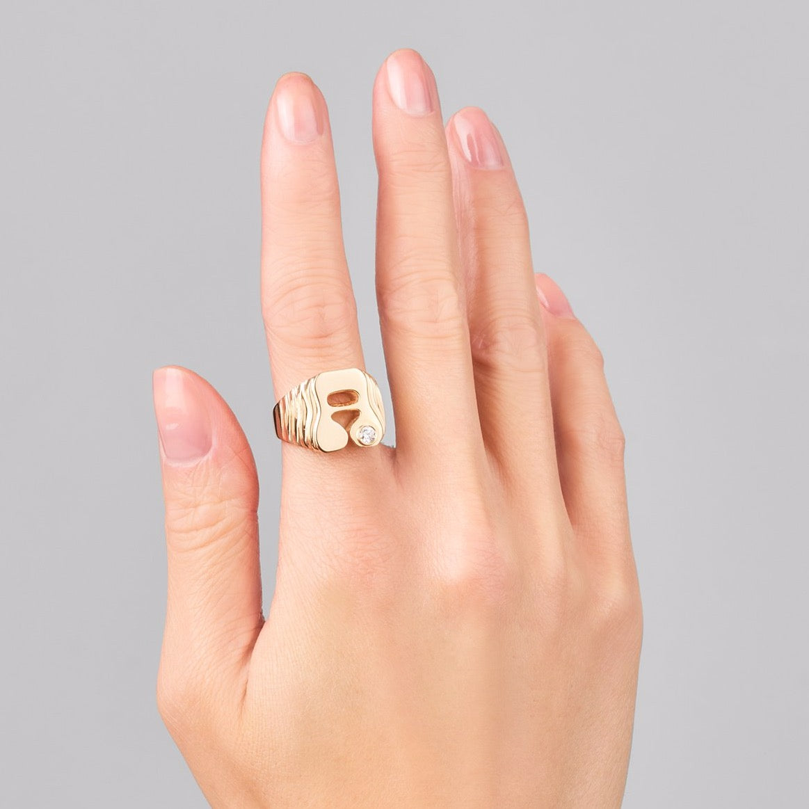 STELLAR LETTER RING