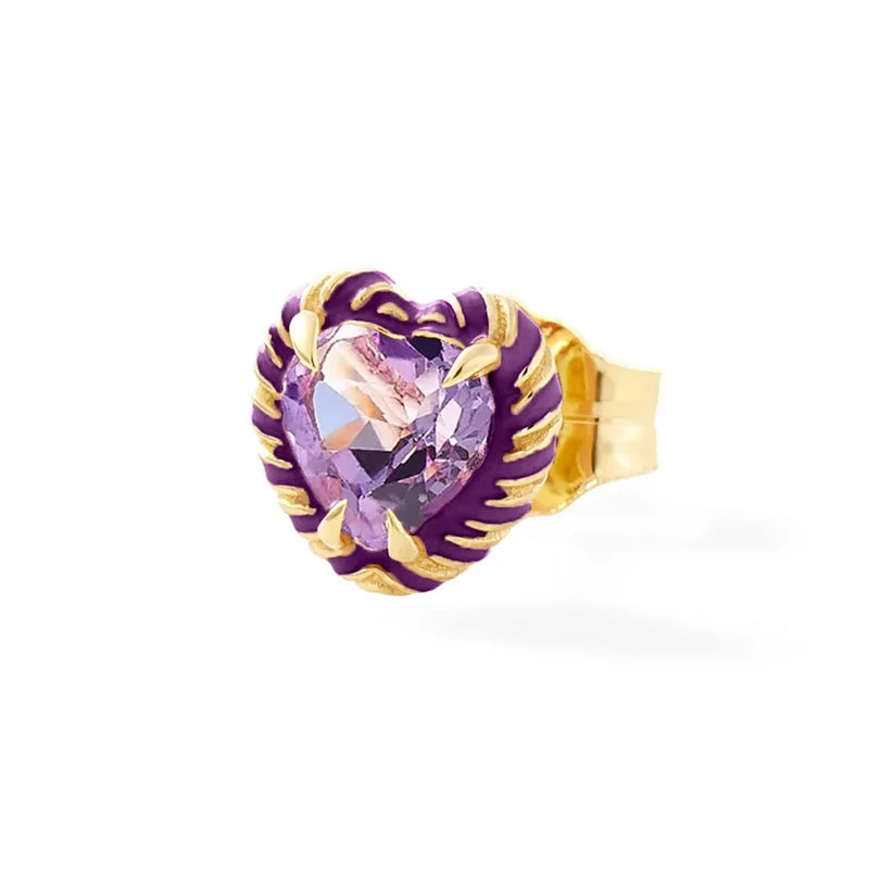 STREAMER HEART COCKTAIL STUD