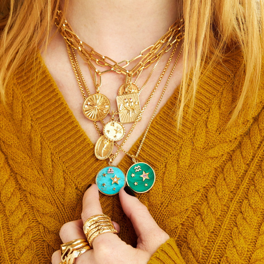 SMALL ZODIAC CHARM GOLD