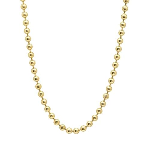 14K Gold 2.5mm Beaded Ball Stanley Chain