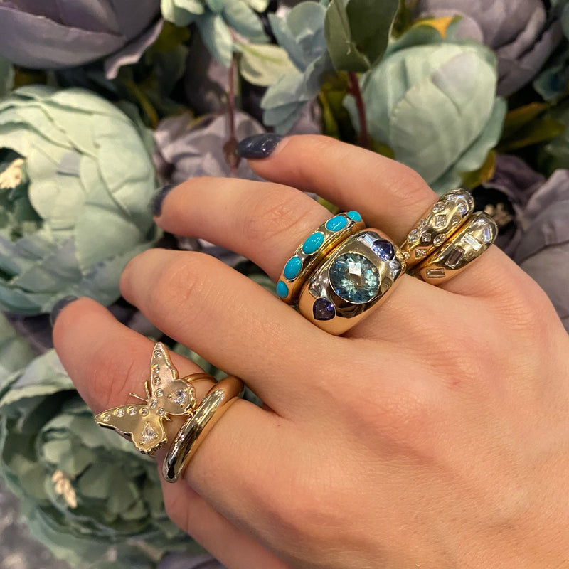 Mixed Cut Chunky Nomad Ring - Claudia Mae Jewelry