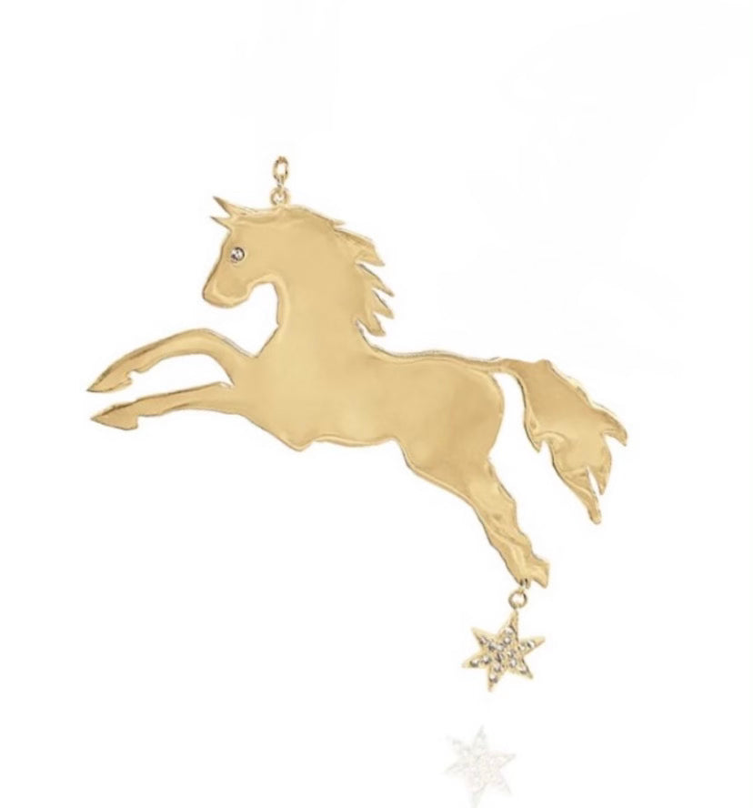 FAUNA SMALL HORSE CHARM WITH STAR