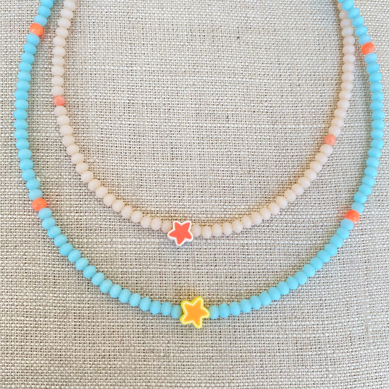 BEADED STAR NECKLACE