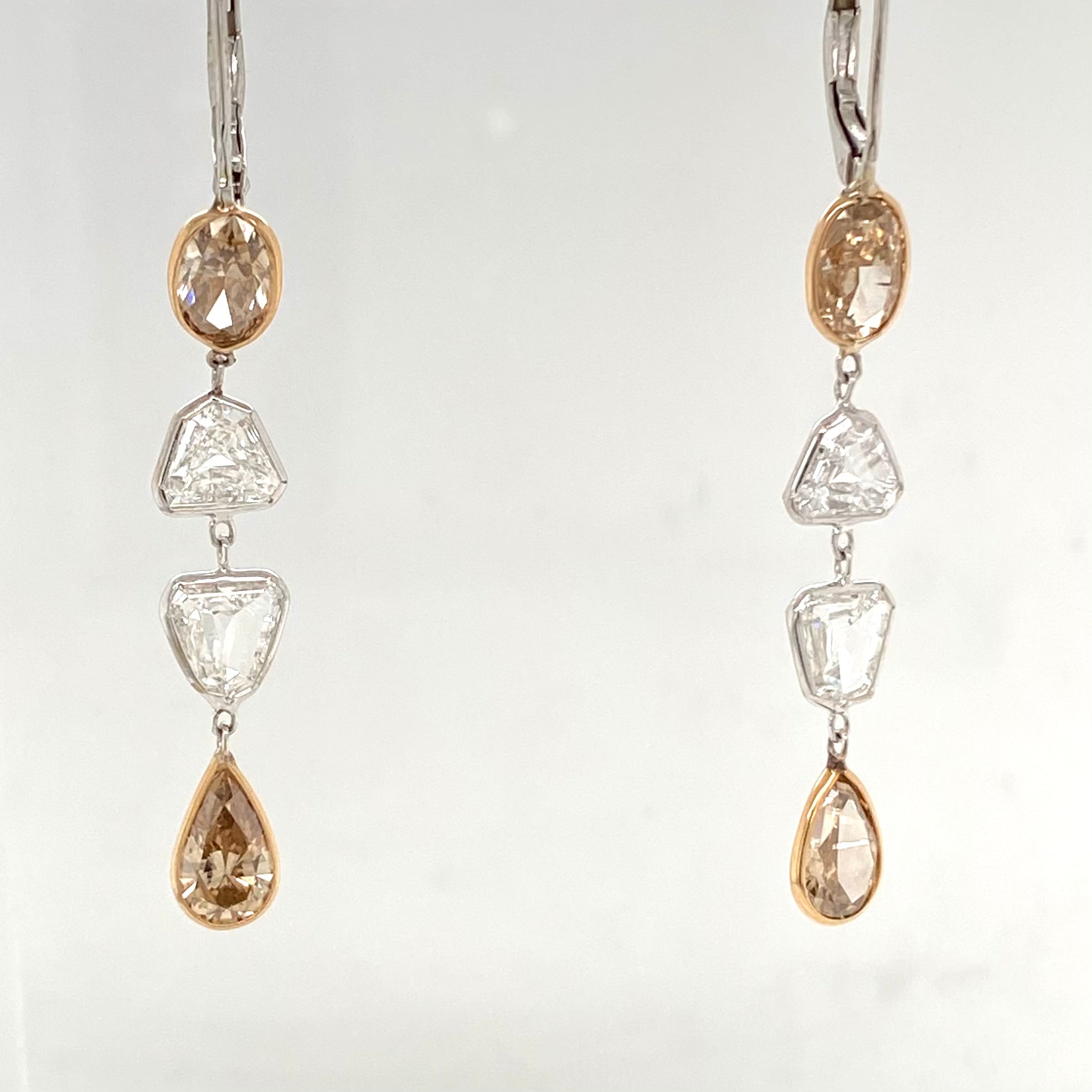 VINTAGE DIAMOND DANGLE EARRINGS